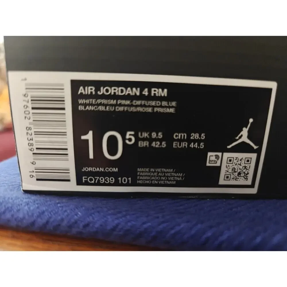 NEW Air Jordan 4 RM Diffused Blue Ashen Slate FQ7939-101 Mens Size 10.5